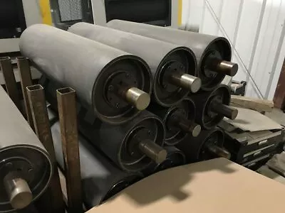 42  X 13  Industrial Rubber Drive Roller Steel Conveyor Roll • $300