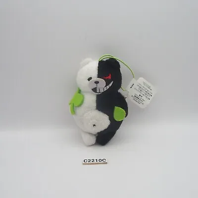 Super Danganronpa C2210C Monokuma Clover Furyu Strap Mascot 4.5  Plush Toy • $13.26