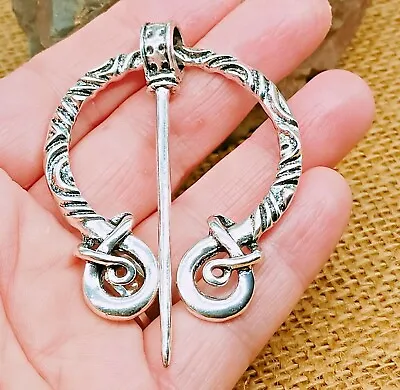 Viking Celtic Vintage Bronze/Silver/Copper/Tin Costume Penannular Brooch Pin • $8.64