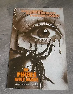 Dr. PHIBES RISES AGAIN 1972 HORROR PROMO MOVIE PRESSBOOK VINCENT PRICE • $9.99