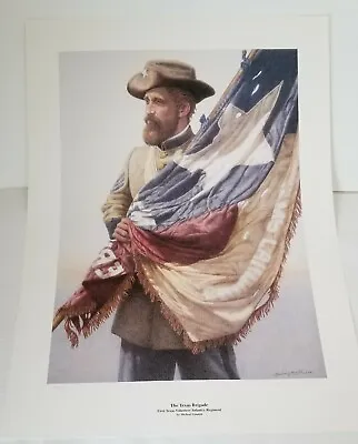 TEXAS BRIGADE Michael GNATEK  Signed Numbered Limited Edition Art Print MINT • $35