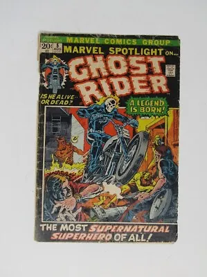 MARVEL SPOTLIGHT #5 1ST APP GHOST RIDER  1972 JOHNNY BLAZE Cover ONLY • $299