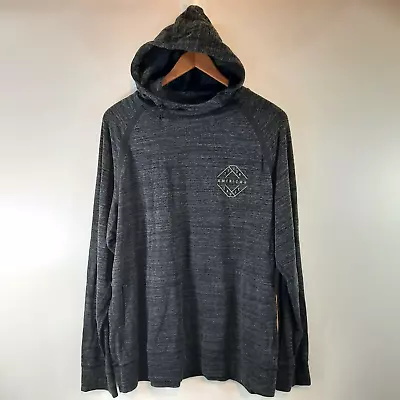 American Eagle Flex Hoodie Shirt Mens XL Extra Large Gray Funnel Neck Pocket • $24.97