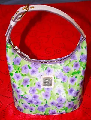 Dooney & Bourke PURPLE PETUNIA BUCKET PURSE Floral • $89.99