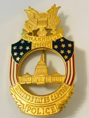 £177.11 • Buy Obsolete U.S. Capitol Police 2000 MILLENNIUM BADGE