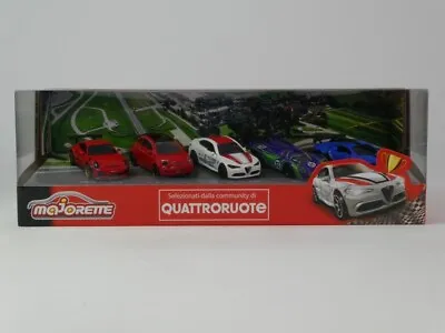 Majorette Set Quattroruote 5 X Alfa Romeo Porsche Fiat Bugatti 1/64 • $30.90