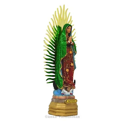 ValuueMax™ Our Lady Of Guadalupe Statue Finely Detailed Resin 8 Inch Tall • $28