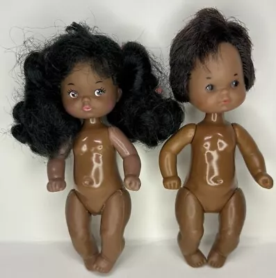 Vintage 1984 Heart Family Babies Baby Doll Girl Boy Twins 2052 African American • $99.99