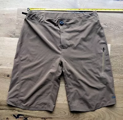 Patagonia Dirt Roamer Size 33 Khaki Brown Mountain Biking Shorts M MTB Cycling • $29.99