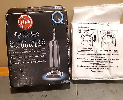 Hoover AH10000 Platinum Q Type HEPA Vacuum Bag (1 Count) • $4.99