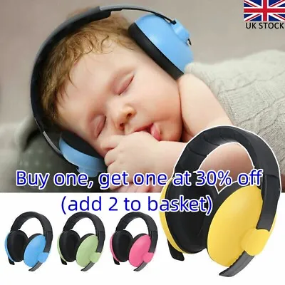 Kids Infant Ear Defenders Children Hearing Protectors Noise Cancelling Ear Muffs • £7.90