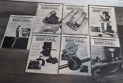 7 PROJECTS IN METAL Magazine 1989 & 1991 Metalworking Vintage Lot  • $24.99