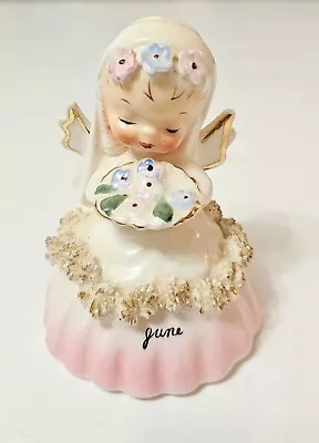 Vintage Napco 1956 June Bride Angel Bell Figurine Japan ** Adorable • $58.99