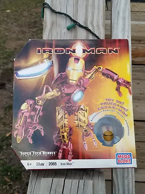 IRON MAN Mega Bloks 2085 SUPER HERO TECH Action Figure Marvel Comics Avengers US • $29.78