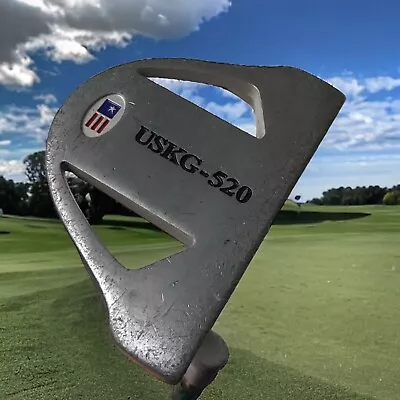 USKG 520 U.S. Kids Golf Mallet Putter RH Steel Junior 25  Youth Boys Girls • $13.99