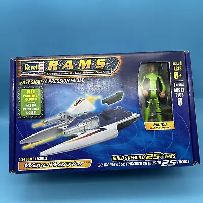 Revell R.A.M.S. Wave Warrior Easy Snap With Malibu Action Figure Build Toy Fun • $32.11