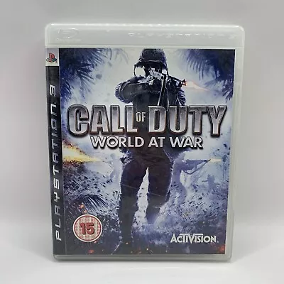 Call Of Duty: World At War PS3 2008 Shooter Activision MA15+ VGC Free Postage • $15.95