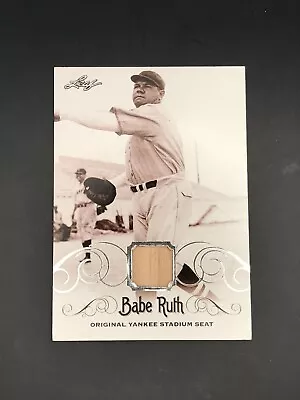 2016 Leaf Babe Ruth Authentic Original New York Yankee Stadium Seat No Reserve • $0.99