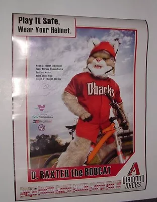 Arizona Diamondbacks Baxter Bobcat Poster 2007 Pre-owned (Never Used) • $17.99
