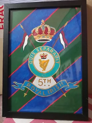 Military Art. 5th Irish Lancers Remembrance Original Hand Painted Artwork (A4) • £25