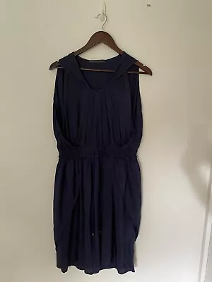 Kate Sylvester Navy Silk Dress Size Large. Vintage  • $50