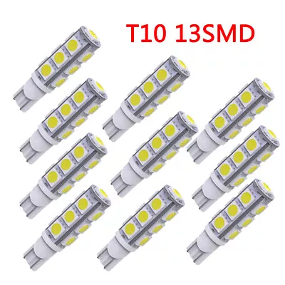 10PC LED Landscape Light 13Led/smd Per Bulb 194 T10 T5 Wedge Base DC 12V 13SMD • $15.19