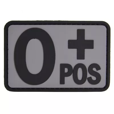 Voodoo Tactical 07-0995014000 Gray Rubber O+ Blood Type Patch • $8.36