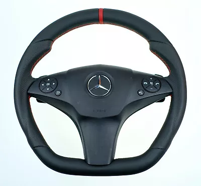 OEM Mercedes Flat Bottom Thick Soft AMG Wheel Steering W204 W207 W212 C E Class • $690
