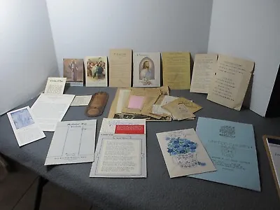 Vtg Huge Lot Bible Religious Inspirational Prayer Cards Newspaper Clippings Card • $9.99