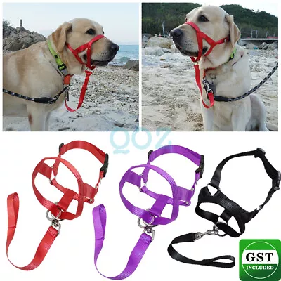 Pet Dog Adjustable Mask Bark Bite Mesh Mouth Muzzle Grooming Anti Stop Chewing • $7.15