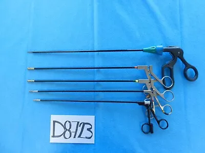 $175 • Buy D8723 V. Mueller Surgical Insulated 5mm Laparoscopic Forceps & Scissors Lot Of 5