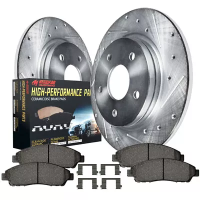 For Ford Focus Volvo C30 S40 Front Drilled & Slotted Rotors Brake Pads Hot Sales • $82