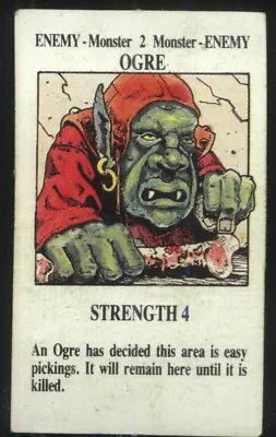 £2 • Buy Ogre Enemy Monster Adventure Card Talisman 2nd Edition By Games Workshop