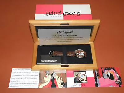 Cruella MARC DAVIS Signature Series Disney Watch HAND SIGNED NIB • $210