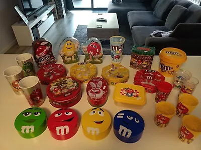 M & M's Collectable Lot Of 15 Assorted Tins/Containers • $250