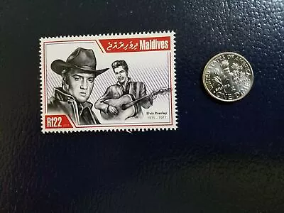 Elvis Presley American Actor Singer 2013 Maldives Perforated Stamp (d) • $8.53