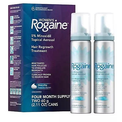 Rogaine Womens Foam Hair Regrowth Treatment - 4 Month Supply 08/2024 New In Box • $30.99