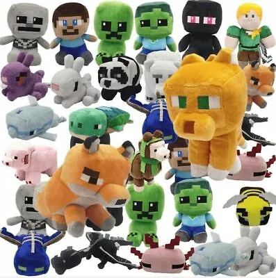 Kids Birthday Plushies Gift Minecraft Plush Toys Soft Stuffed Doll • £8.99