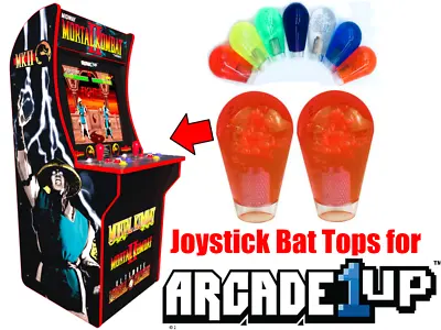 Arcade1up Mortal Kombat - Translucent Joystick Bat Tops UPGRADE! (2pcs Red) • $12.95