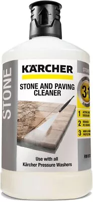 Karcher 3 In 1 Stone And Paving Cleaner Detergent 1L - Fast Delivery • £10.99