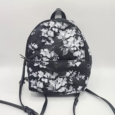 Victorias Secret Midnight Blooms  Backpack Floral Black White Python Print • $22.79
