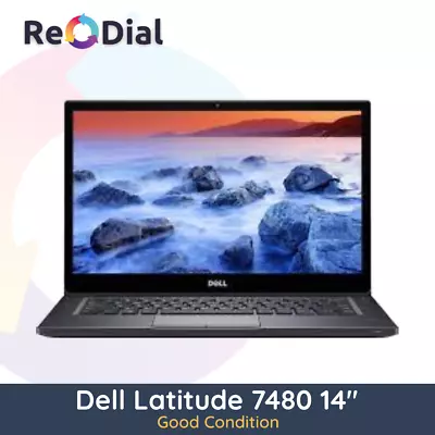 Very Good Refurbished Dell Latitude 7480 14  Laptop I5-6300U 256GB 8GB RAM • $275