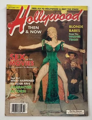 Hollywood Then & Now Magazine October 1991 Vol 24 #10 Marilyn Monroe Cover • $13.45