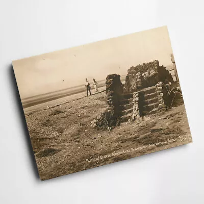 £9.99 • Buy A3 PRINT - Vintage Norfolk - Ruin Of Queen Alexandra's Bungalow, Snettisham