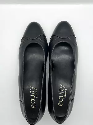 £29.99 • Buy LADIES EQUITY NAVY BLUE PURE  LEATHER OFFICE SHOE  UK SIZE E 8[was £41.50]