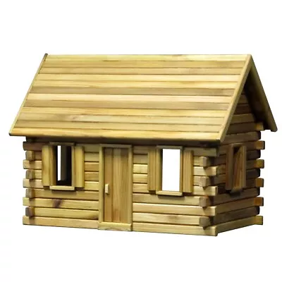 $105 • Buy Real Good Toys Lakeside Retreat Log Cabin Dollhouse Kit