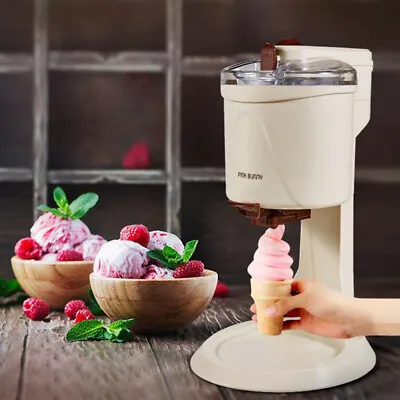 $214.99 • Buy Electric Ice Cream Maker Auto Mini Household Fruit Kitchen Machine Kids DIY 220V