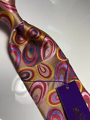 Nwt Verse 9 Multi Color Geometric Style Print Silk Designs Neck Tie & Hanky • $24.99