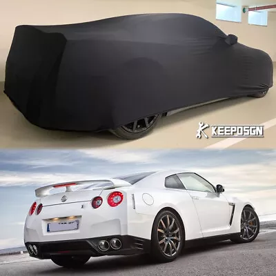 For Nissan GT-R GTR R34 R35 Stretch Satin Car Cover Dustproof Indoor Protector • $142.24