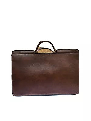 VTG Pegasus USA-Made Brown Faux Leather Briefcase Bag Attache Case Portfolio MCM • $30